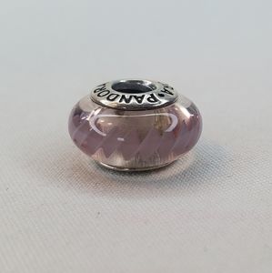 Pandora Zig Zag Pink Glass Bead